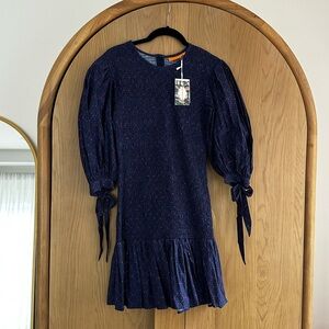 NWT Oliphant mini smocked dress size XS